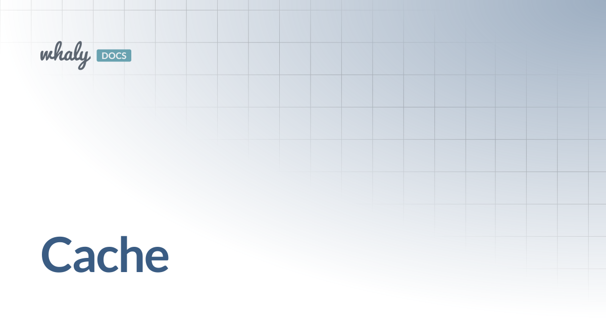 Cache | Documentation